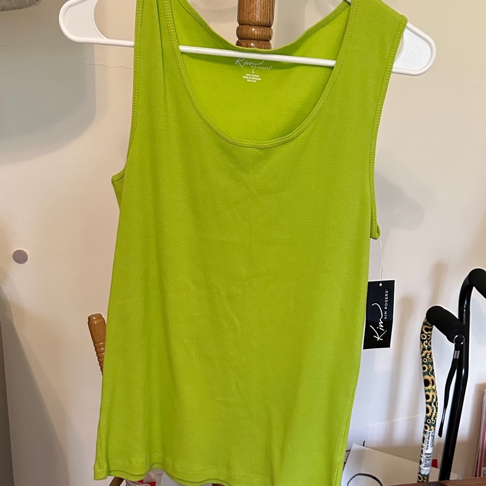 Kim Rogers Women's Lime Green Tank Top